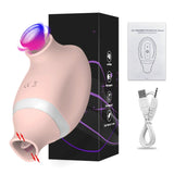 Annaluka™ – 10-Mode Blowing & Licking Clitoral Stimulator, Soft Silicone, USB Rechargeable