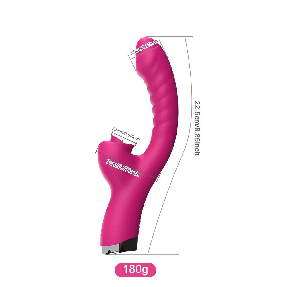 Annaluka™ - Vibrator For Women, G-Spot Powerful Vibro Dildo Wand Female, Clit Sucker Adult Sex Toys